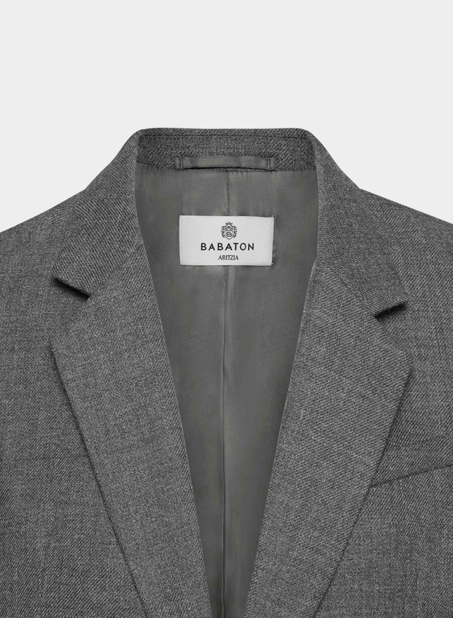 blazer in lana bette heather charcoal