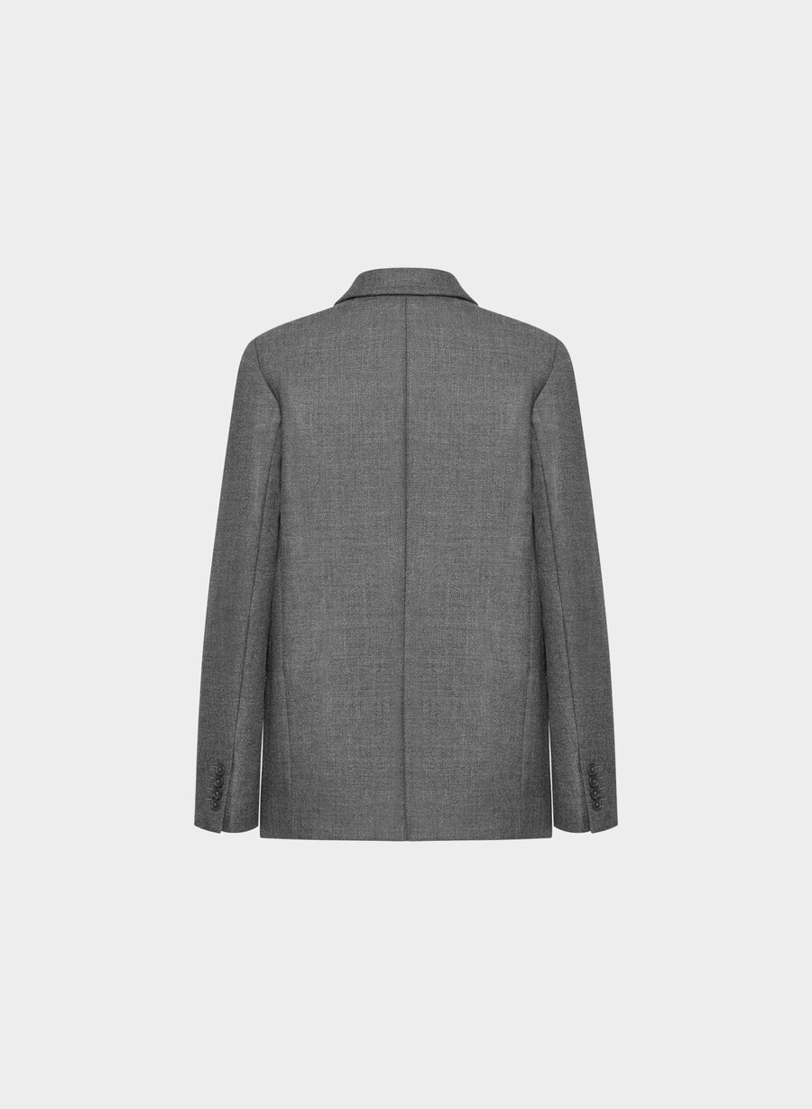 blazer in lana bette heather charcoal