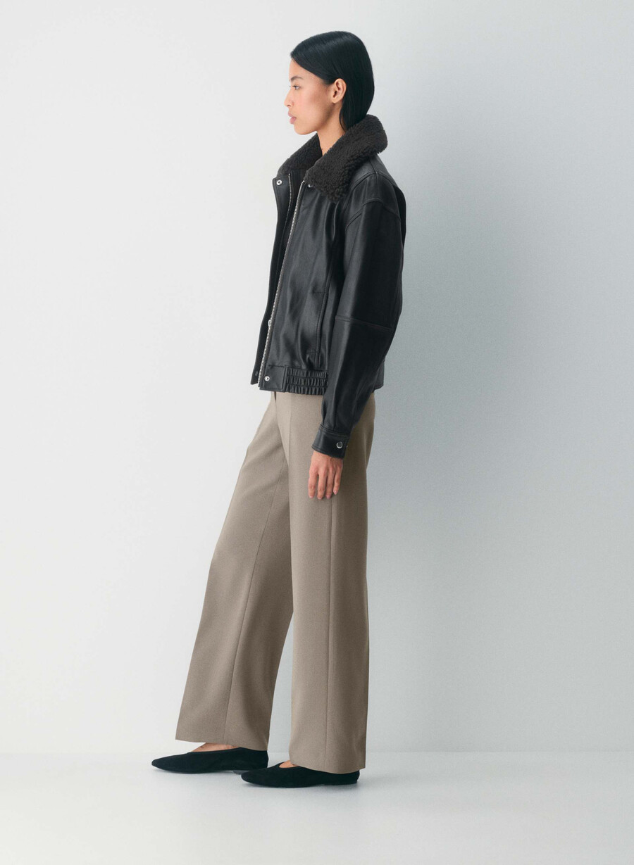 pantaloni new agency - sway crepe turner taupe