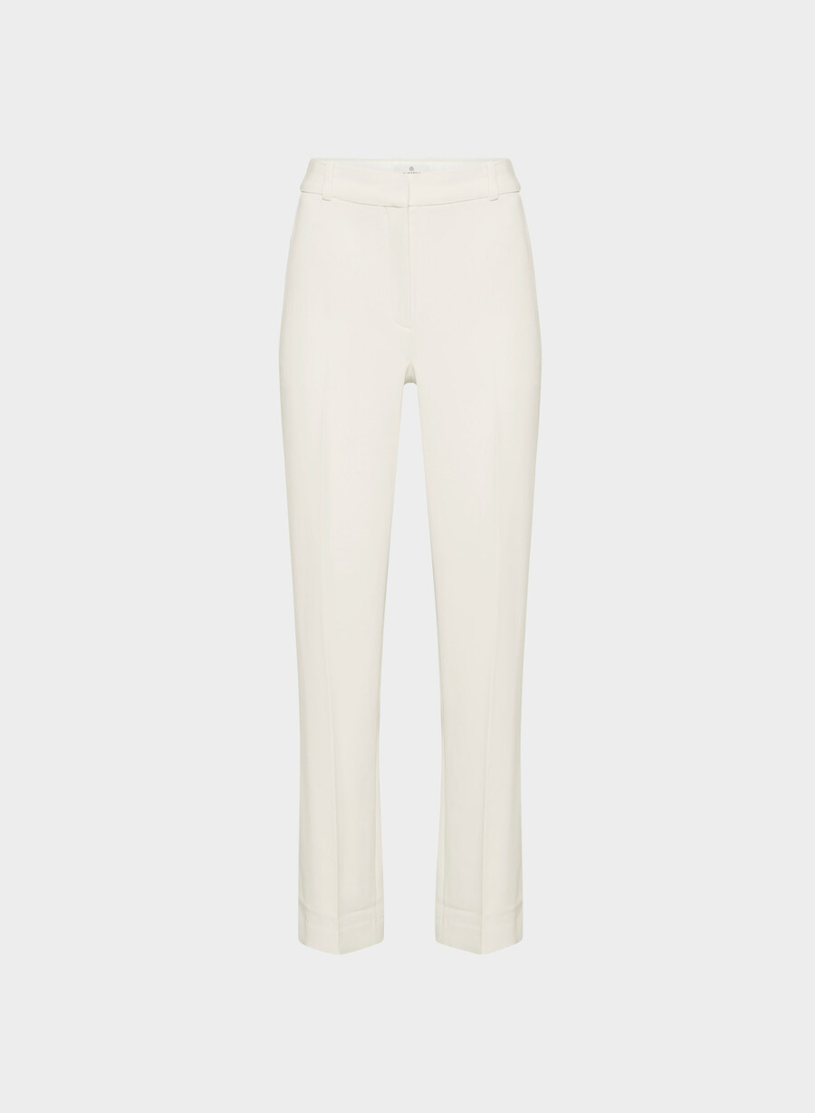 pantaloni new agency - sway crepe vintage white