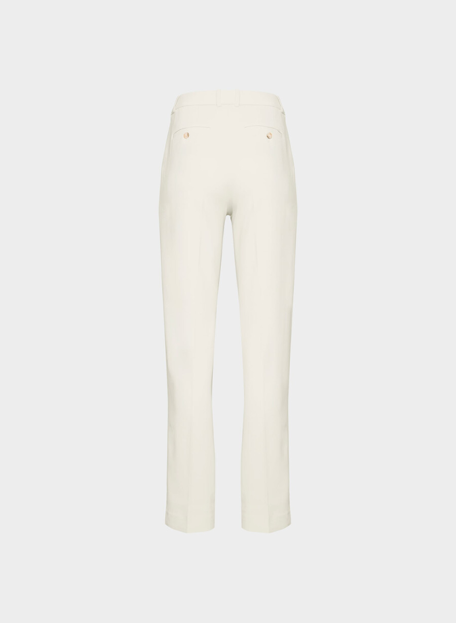 pantaloni new agency - sway crepe vintage white