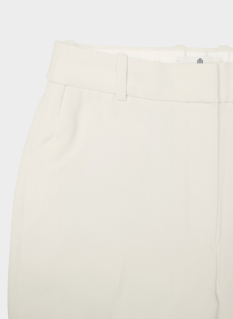pantaloni new agency - sway crepe vintage white