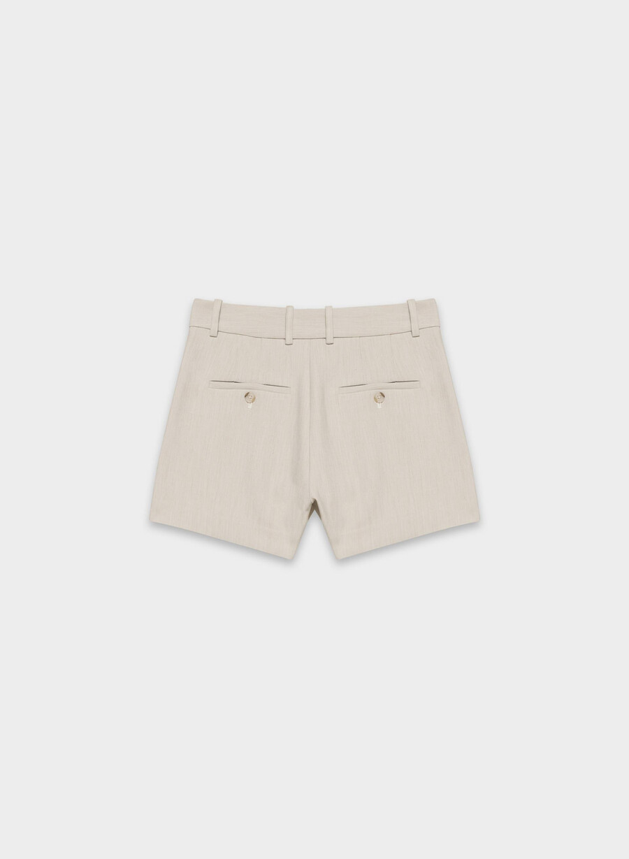 new agency mini short - ressential heather matte pearl