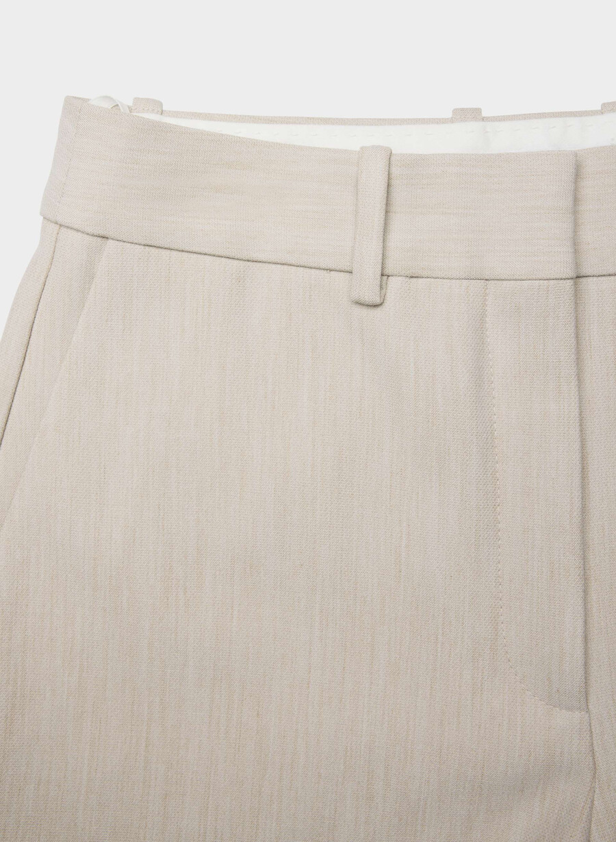 new agency mini short - ressential heather matte pearl