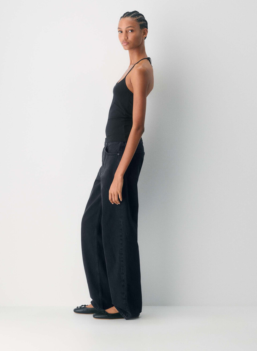 top con scollo allamericana chill entourage nero