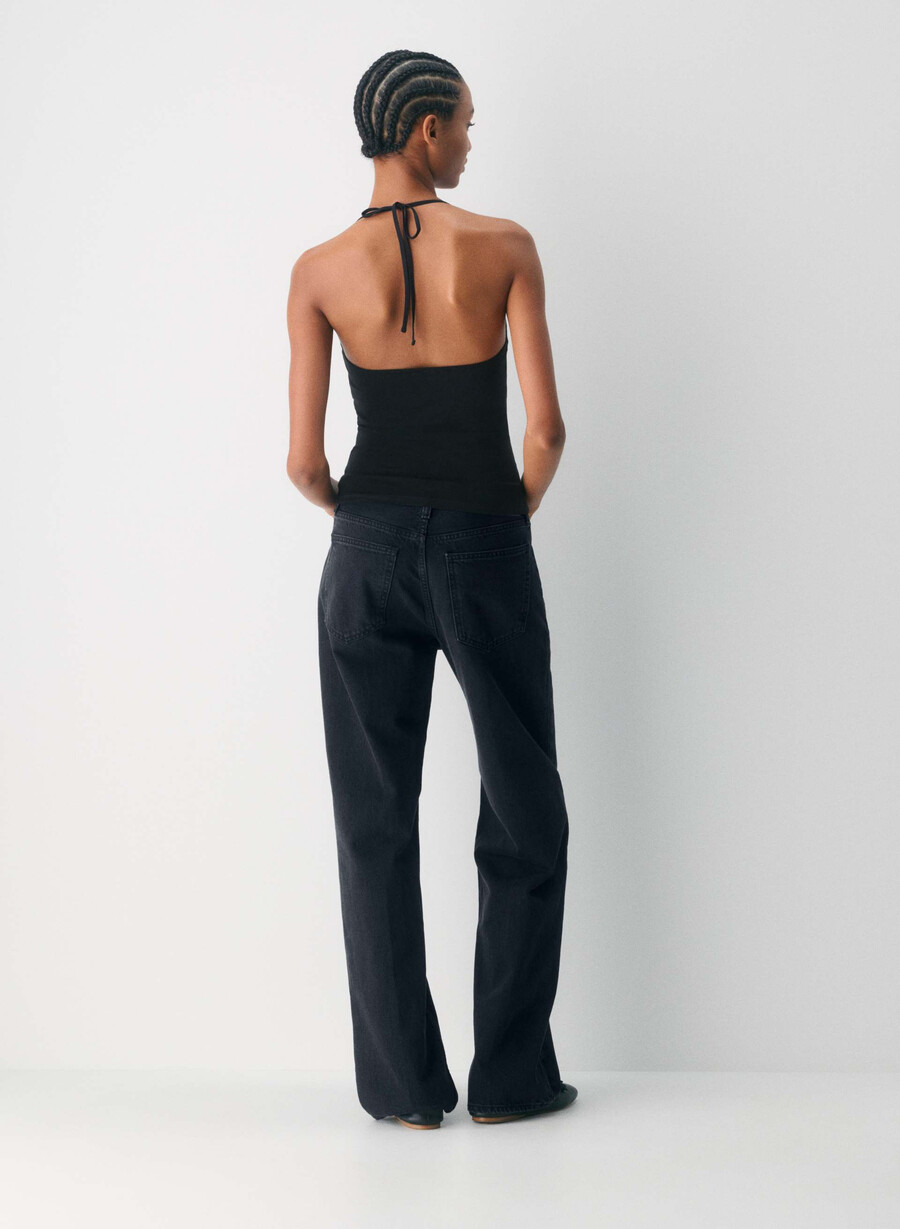top con scollo allamericana chill entourage nero