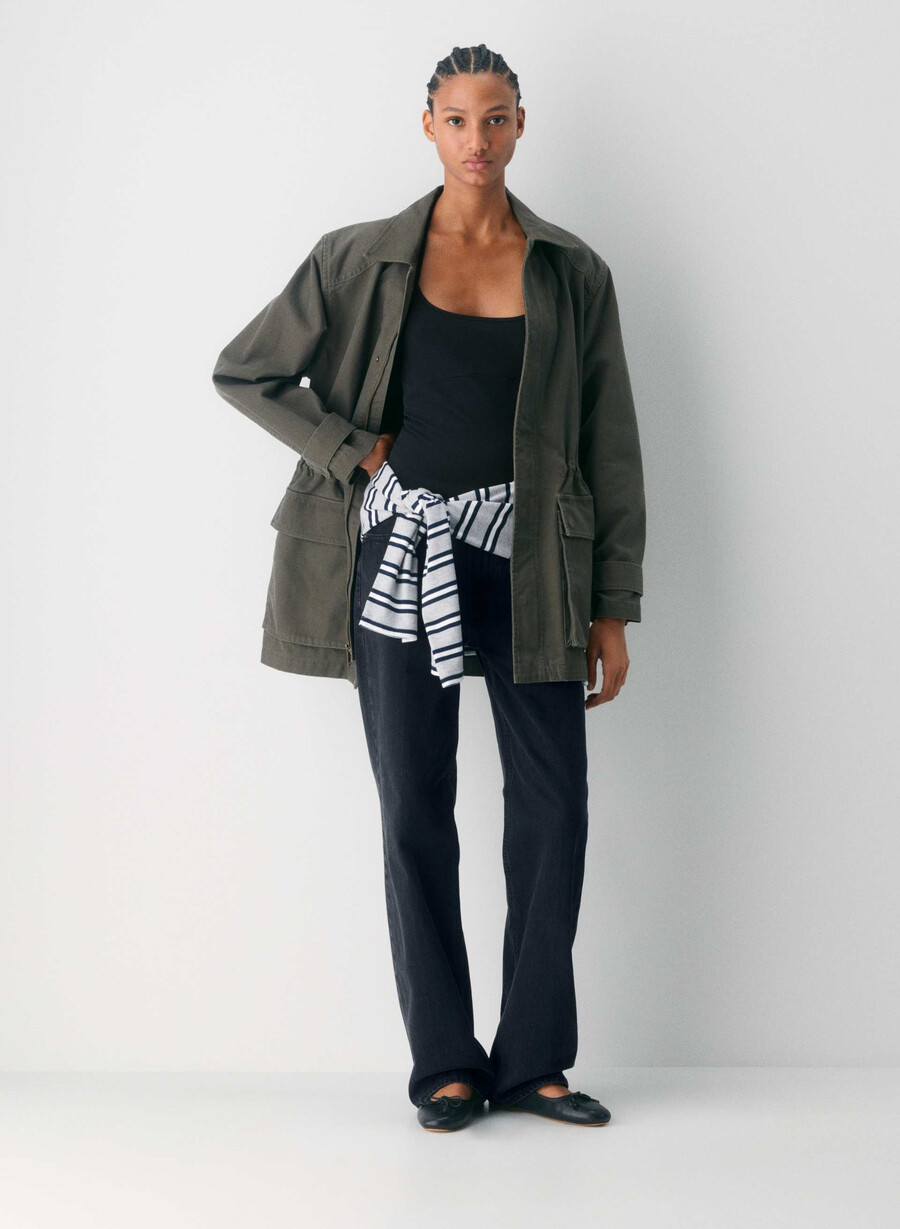 top con scollo allamericana chill entourage nero