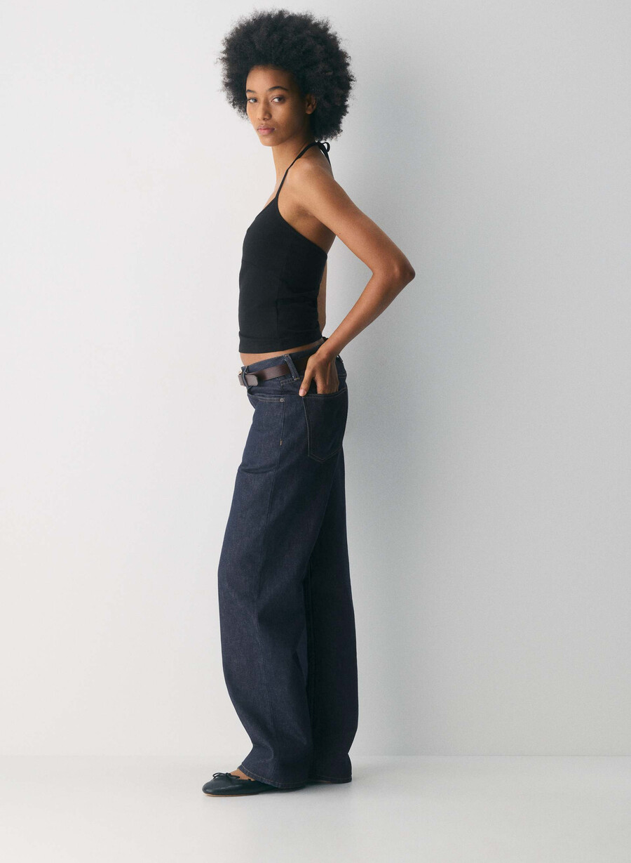 homestretch smooth deejay halter top nero