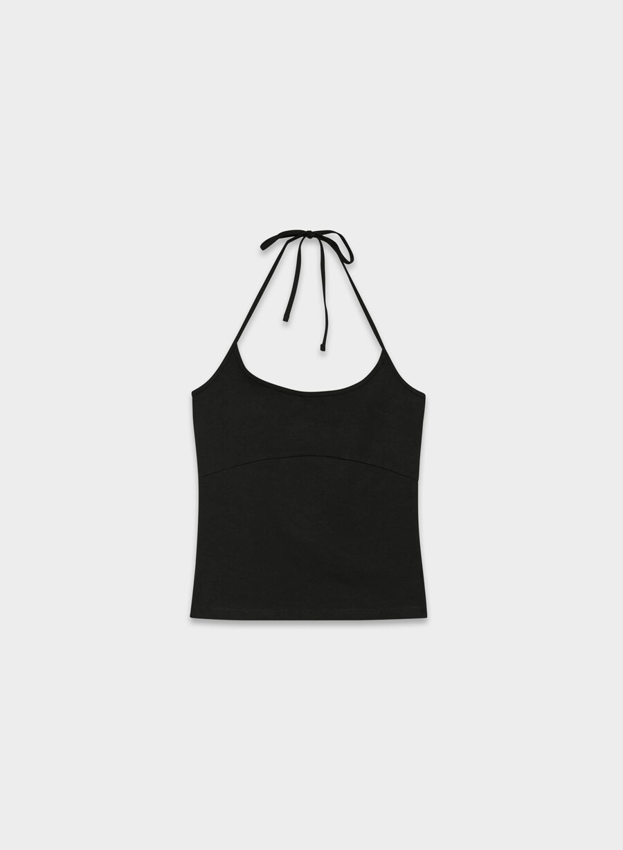 homestretch smooth deejay halter top nero