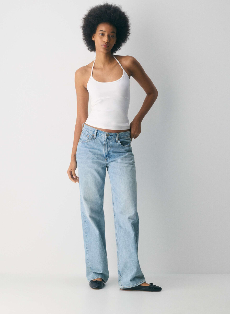 homestretch smooth deejay halter top bianco