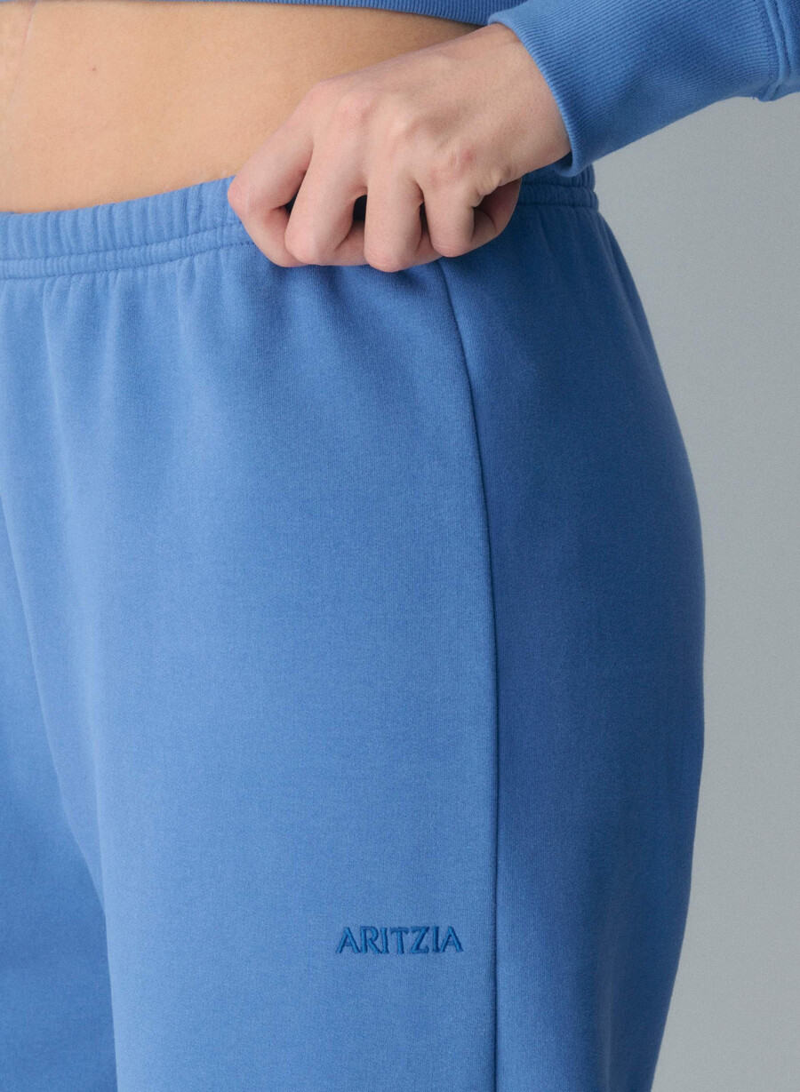 jogger in felpa comoda e aderente heather chrome