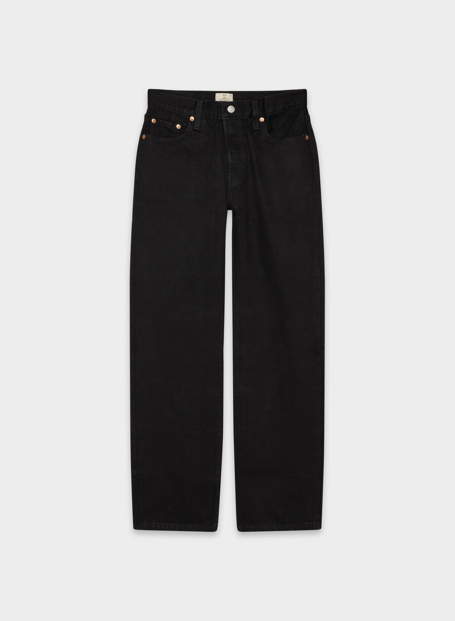 citizens of humanity ayla baggy cuffed jean nero unico