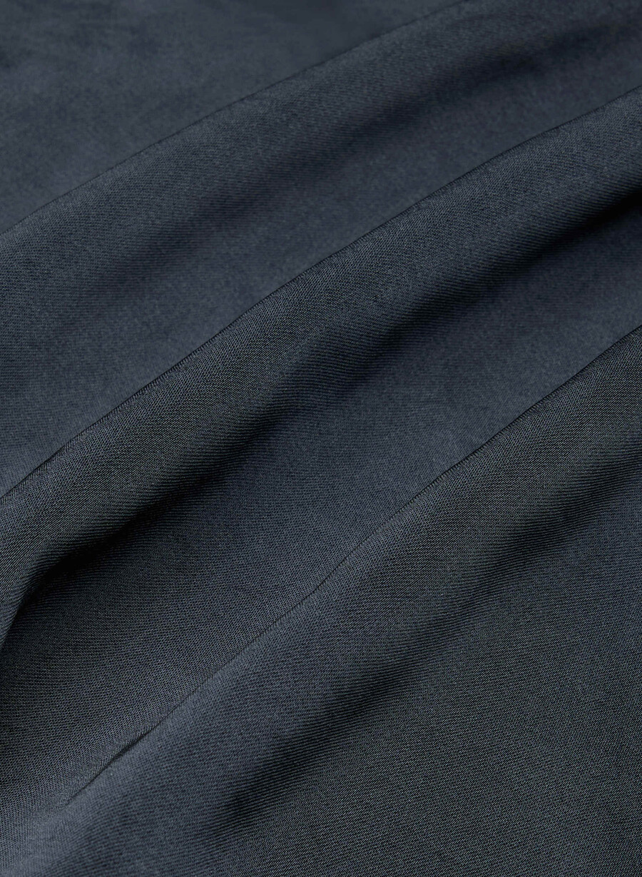 abito in raso cannelle dark navy