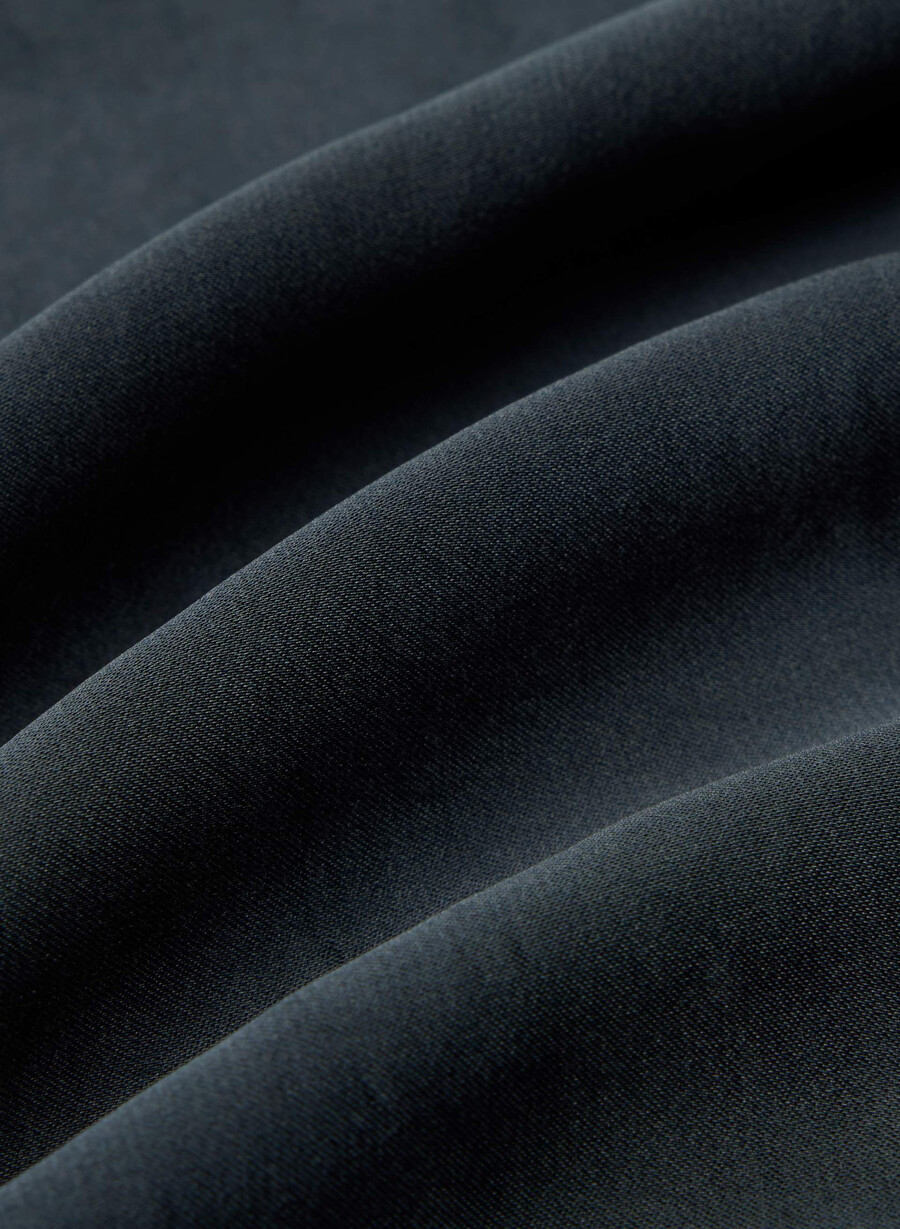 abito in raso cannelle dark navy