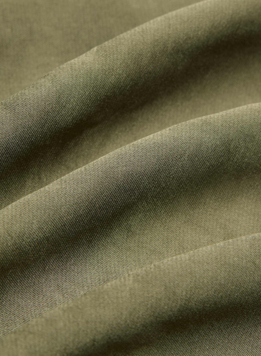 abito in raso cannelle bosana verde