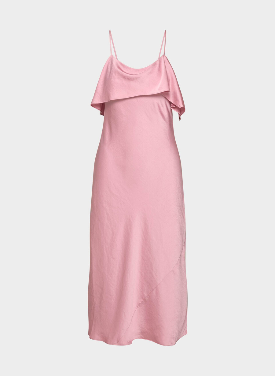 abito in raso cannelle rosa astuto
