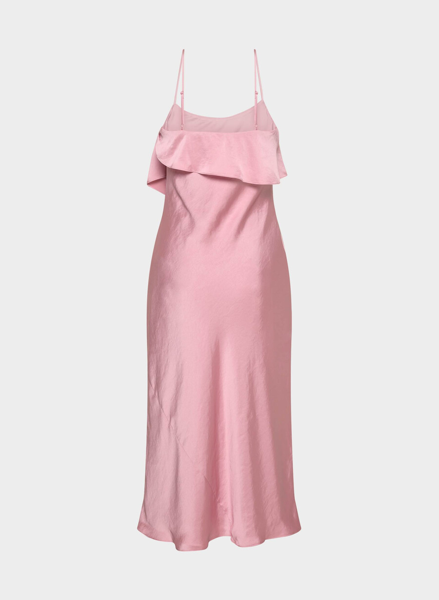 abito in raso cannelle rosa astuto