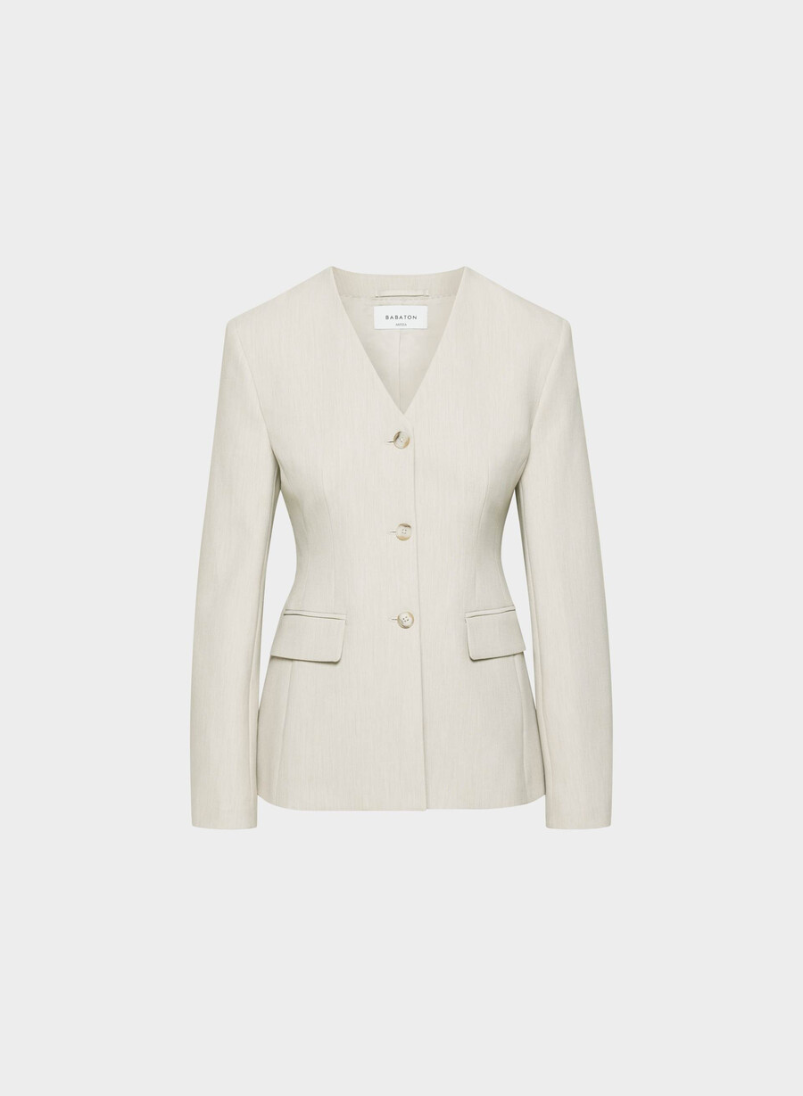 sidecar blazer heather opaco perla