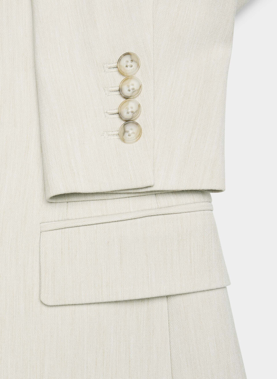 sidecar blazer heather opaco perla
