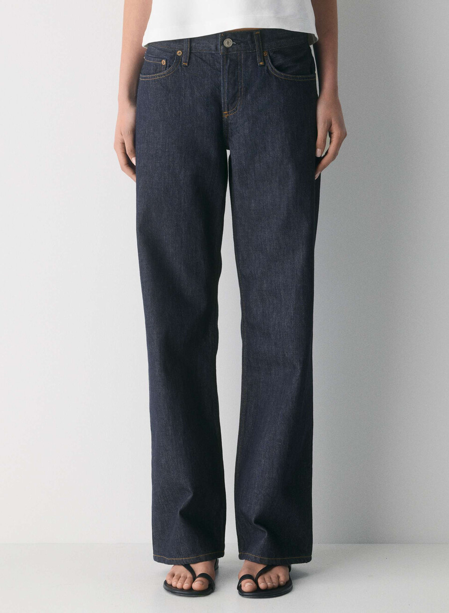 jeans larghi a vita bassa agolde pure