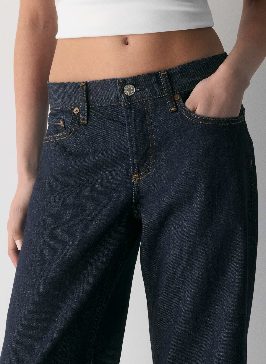 jeans larghi a vita bassa agolde pure
