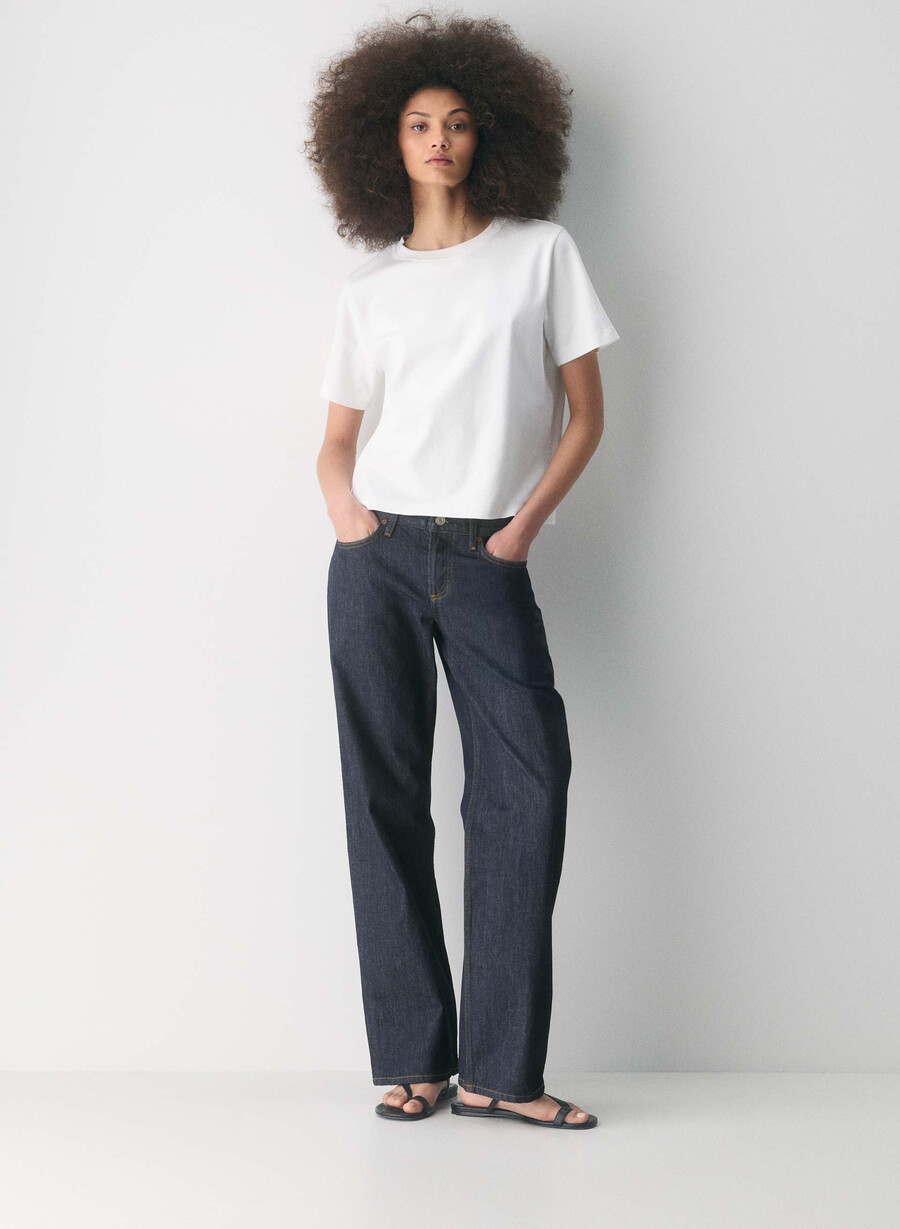jeans larghi a vita bassa agolde pure