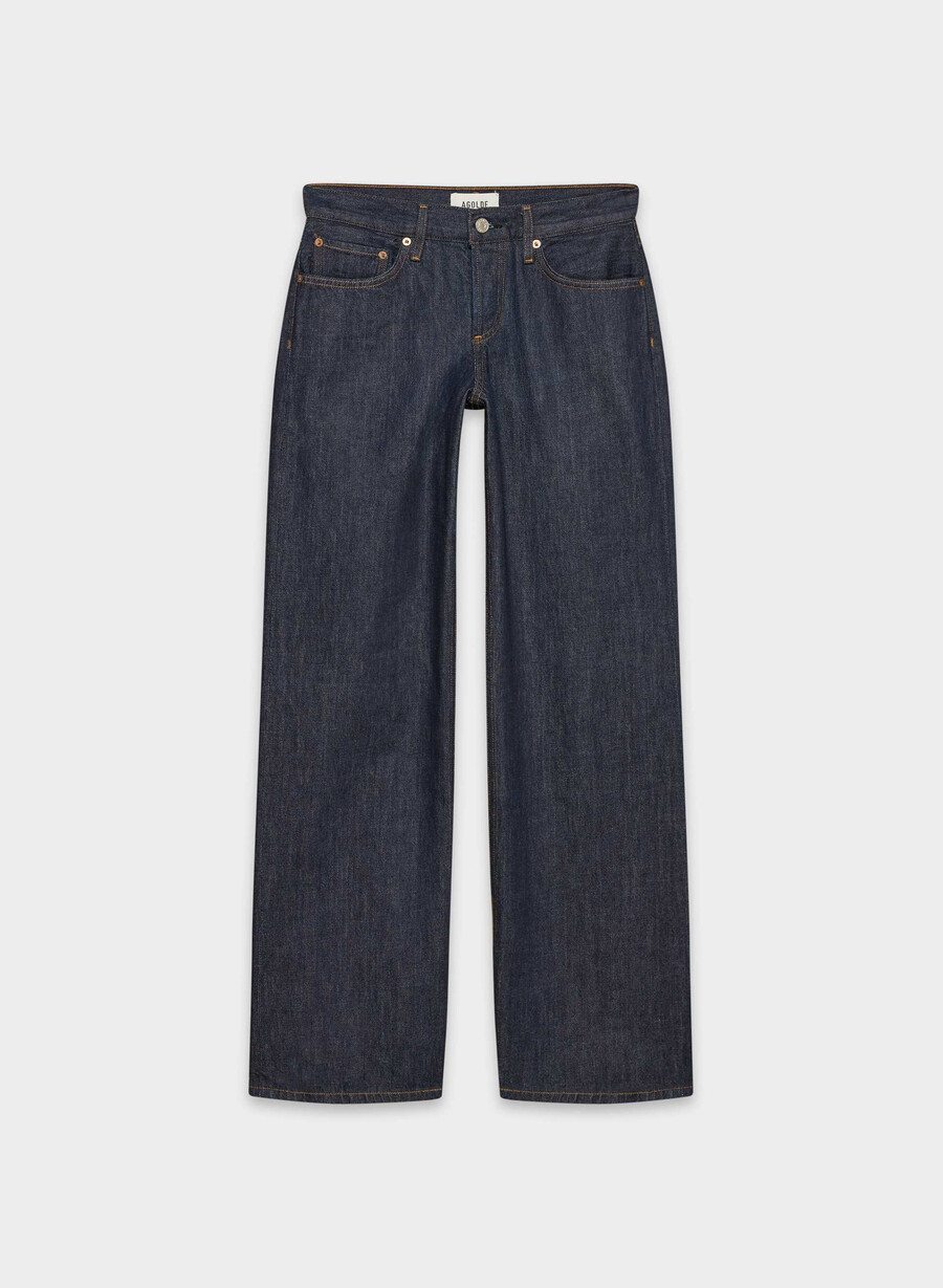 jeans larghi a vita bassa agolde pure