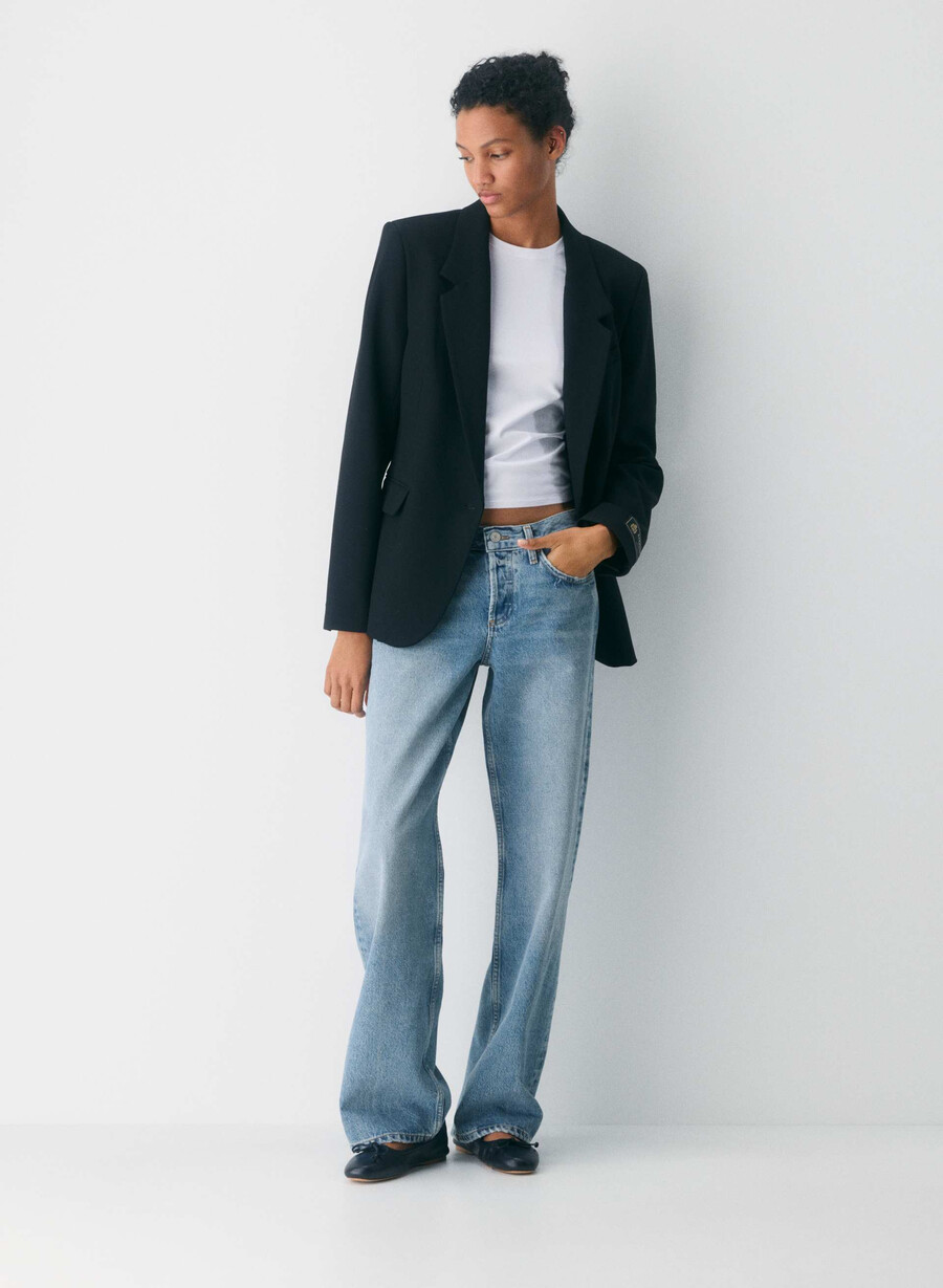 jeans larghi a vita bassa agolde vault