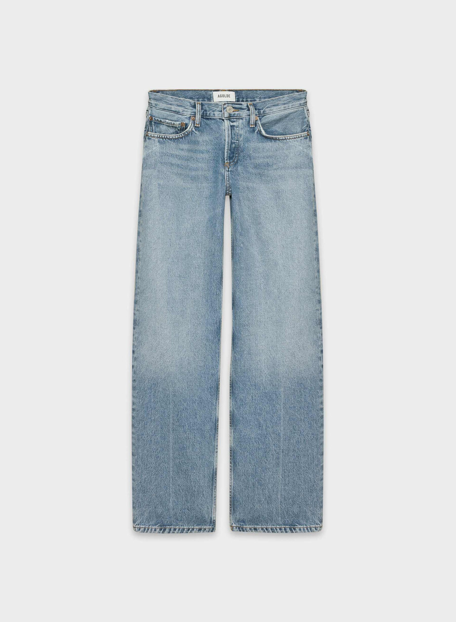 jeans larghi a vita bassa agolde vault