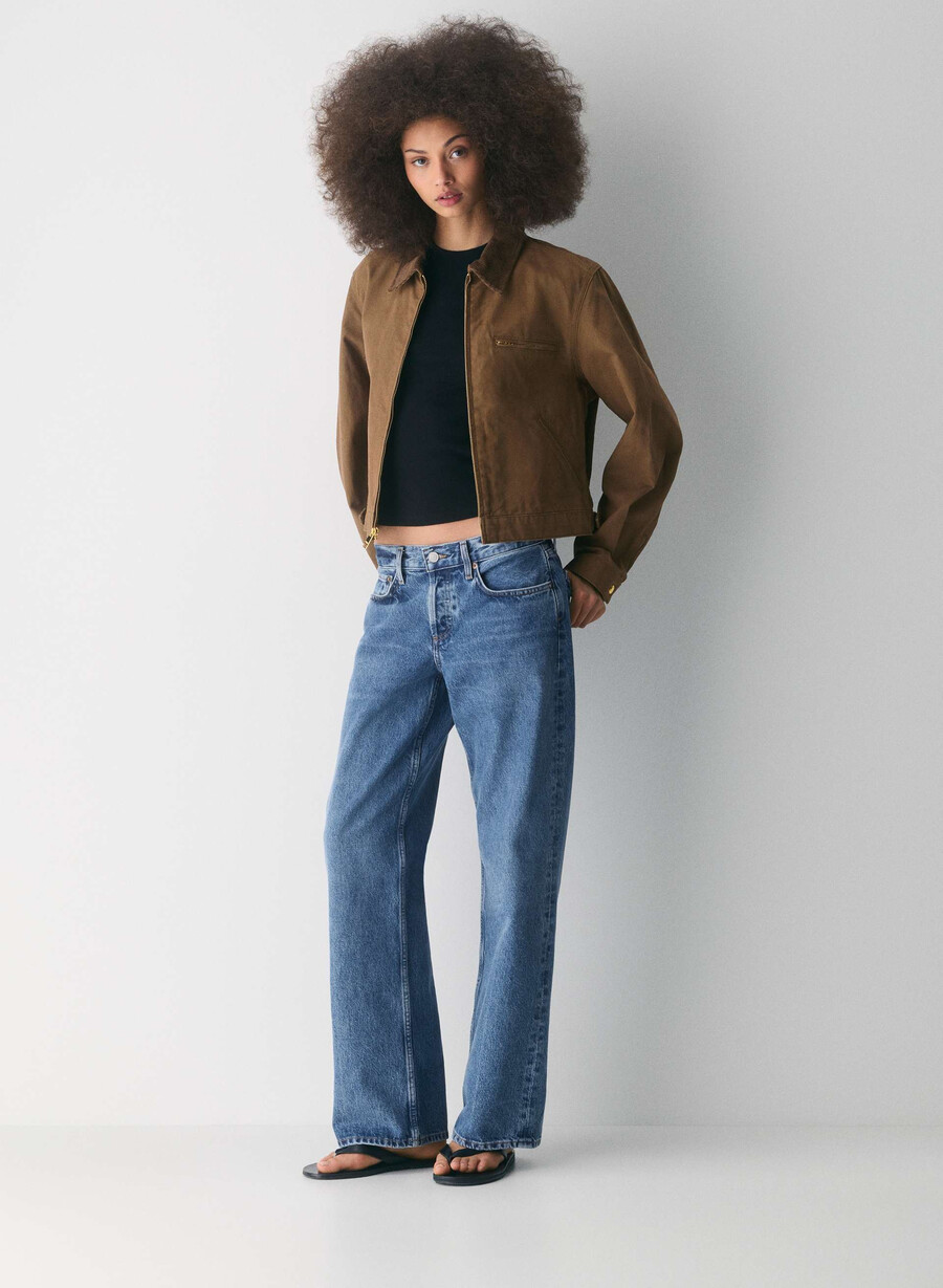 jeans larghi a vita bassa agolde charge
