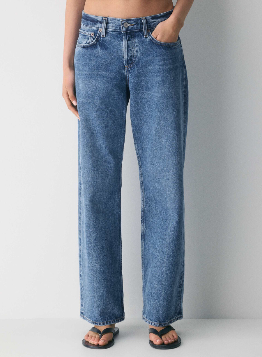 jeans larghi a vita bassa agolde charge
