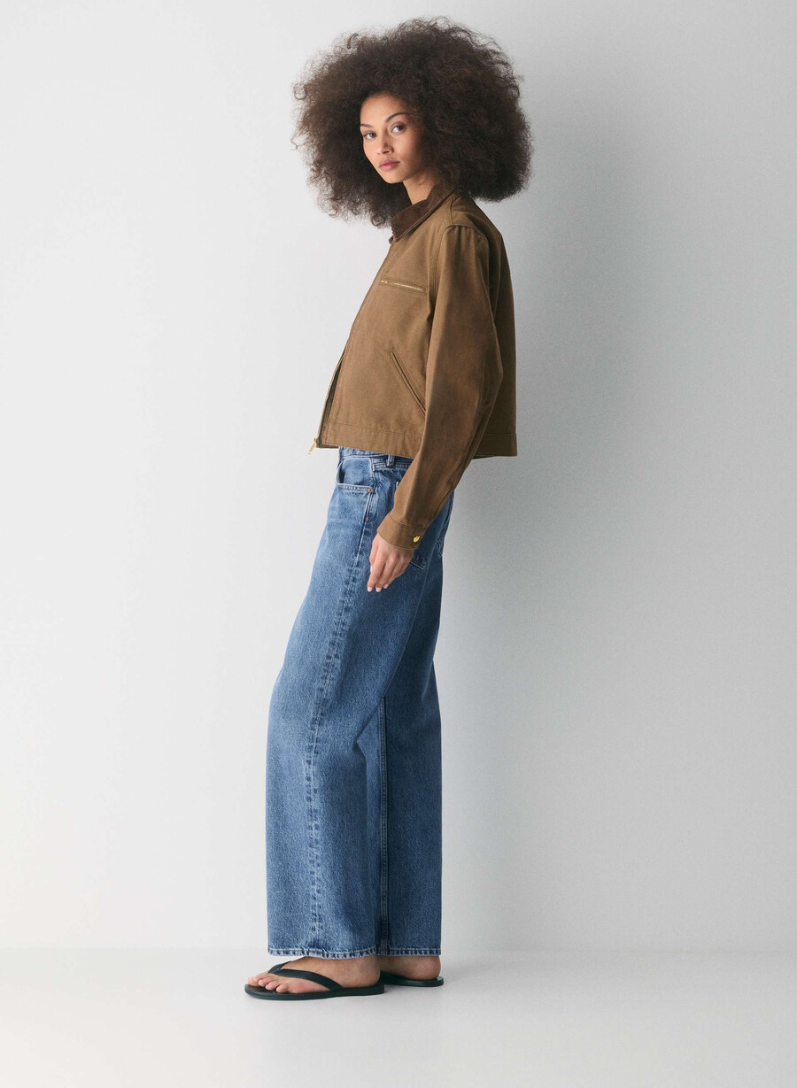 jeans larghi a vita bassa agolde charge