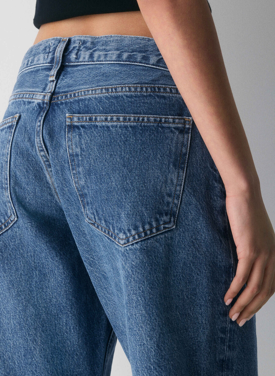 jeans larghi a vita bassa agolde charge