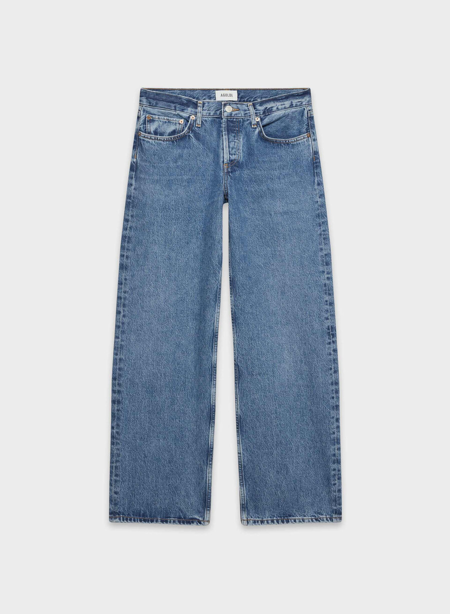 jeans larghi a vita bassa agolde charge