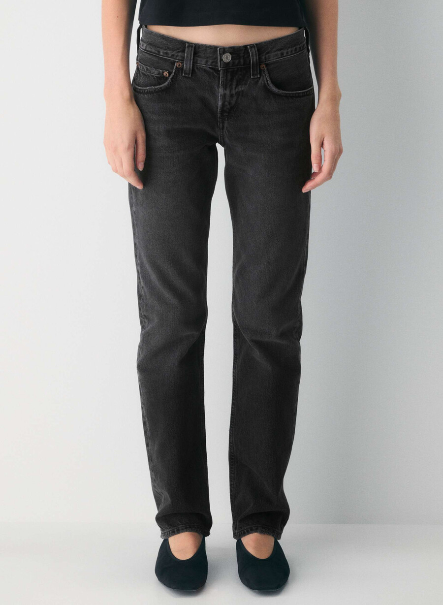 jeans slim a vita bassa agolde arcane