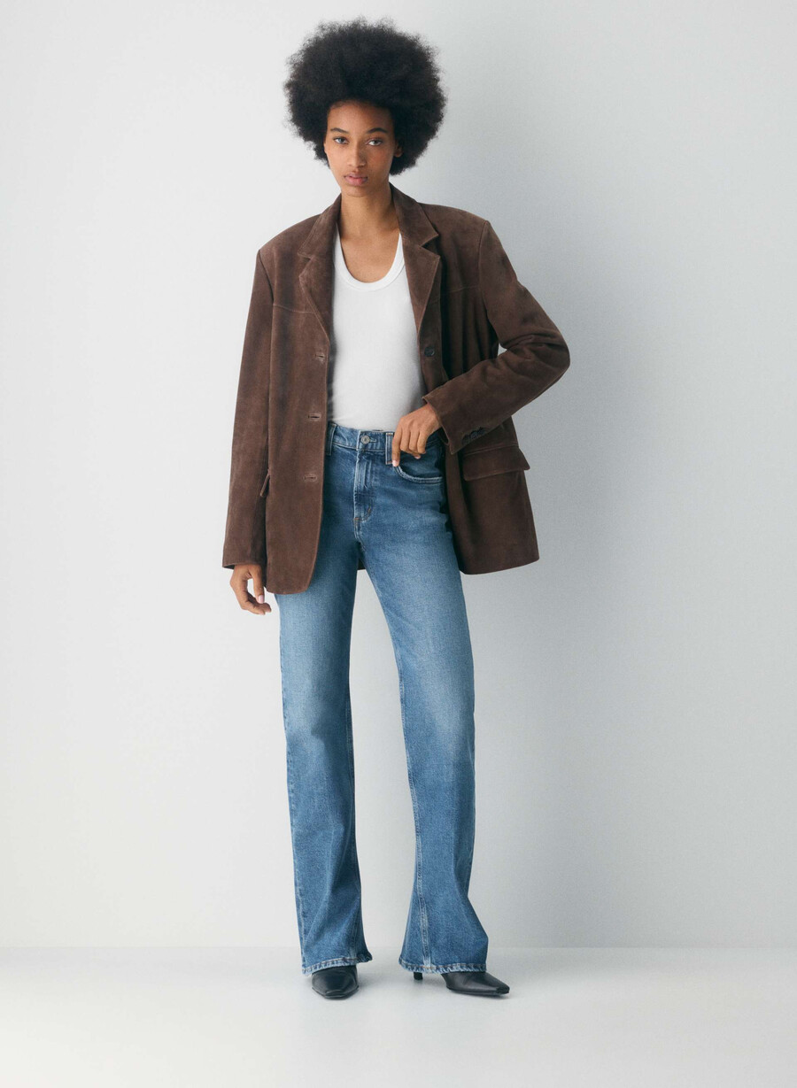 jeans con stivaletti a vita media agolde curve