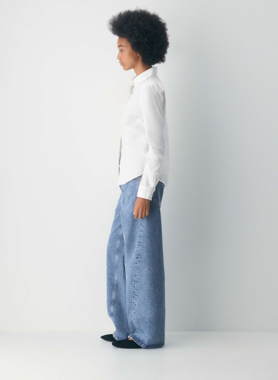 jeans larghi e a vita bassa agolde twist mito