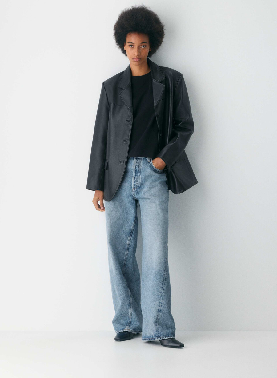 jeans larghi e a vita bassa agolde twist stage