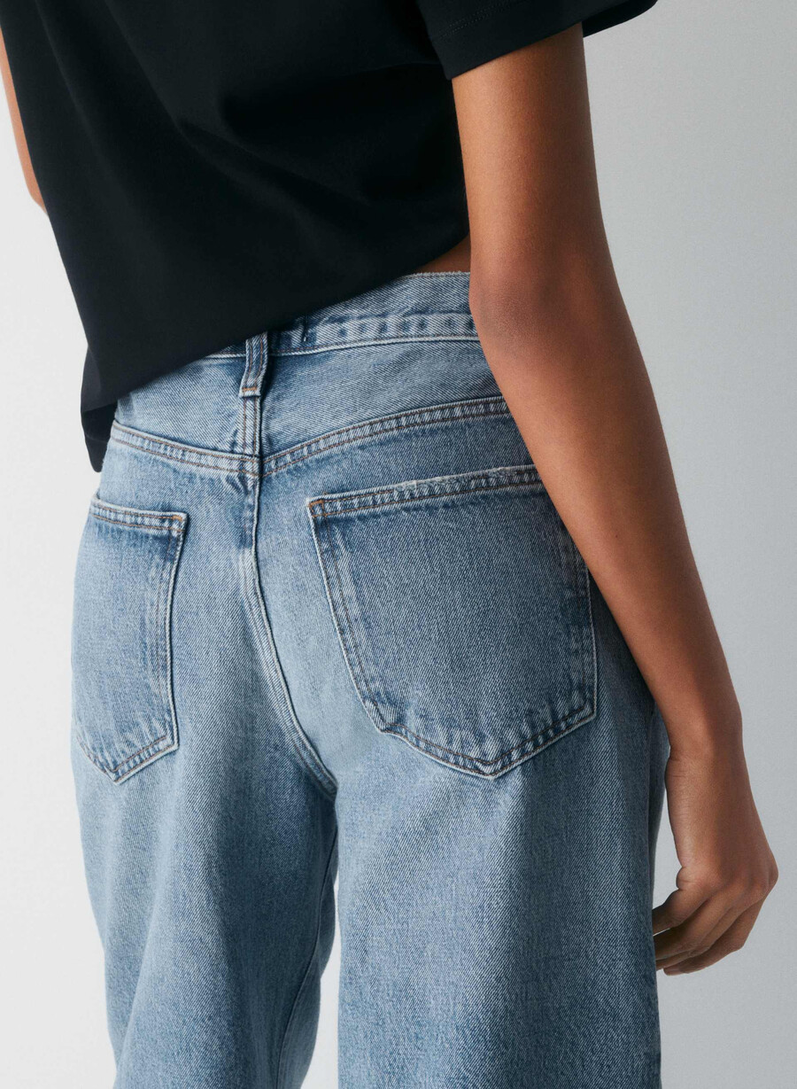 jeans larghi e a vita bassa agolde twist stage