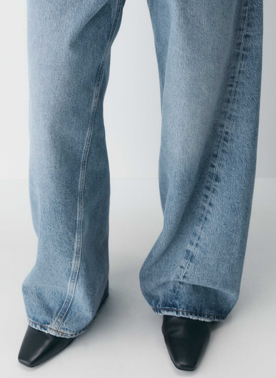 jeans larghi e a vita bassa agolde twist stage