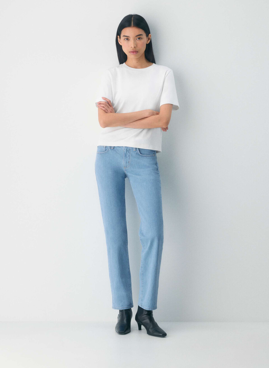 denim forum tilda lo-rise straight jean true super light blu