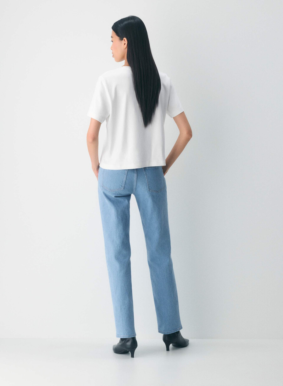 denim forum tilda lo-rise straight jean true super light blu