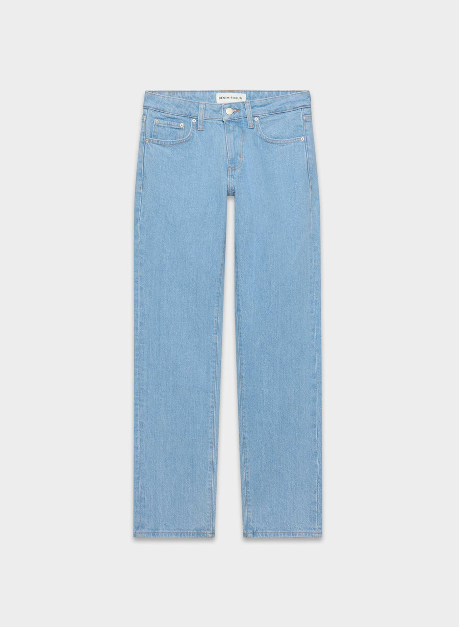 denim forum tilda lo-rise straight jean true super light blu