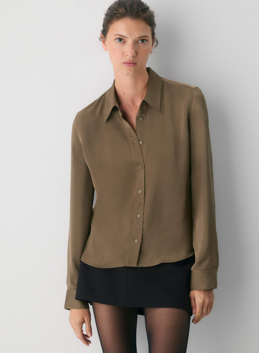 camicia bristol cola taupe