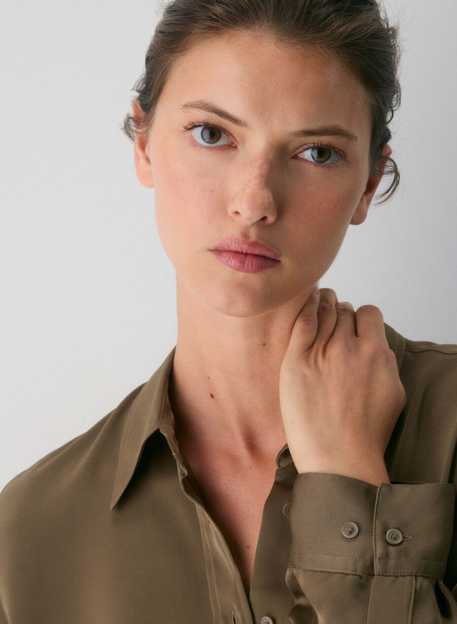 camicia bristol cola taupe