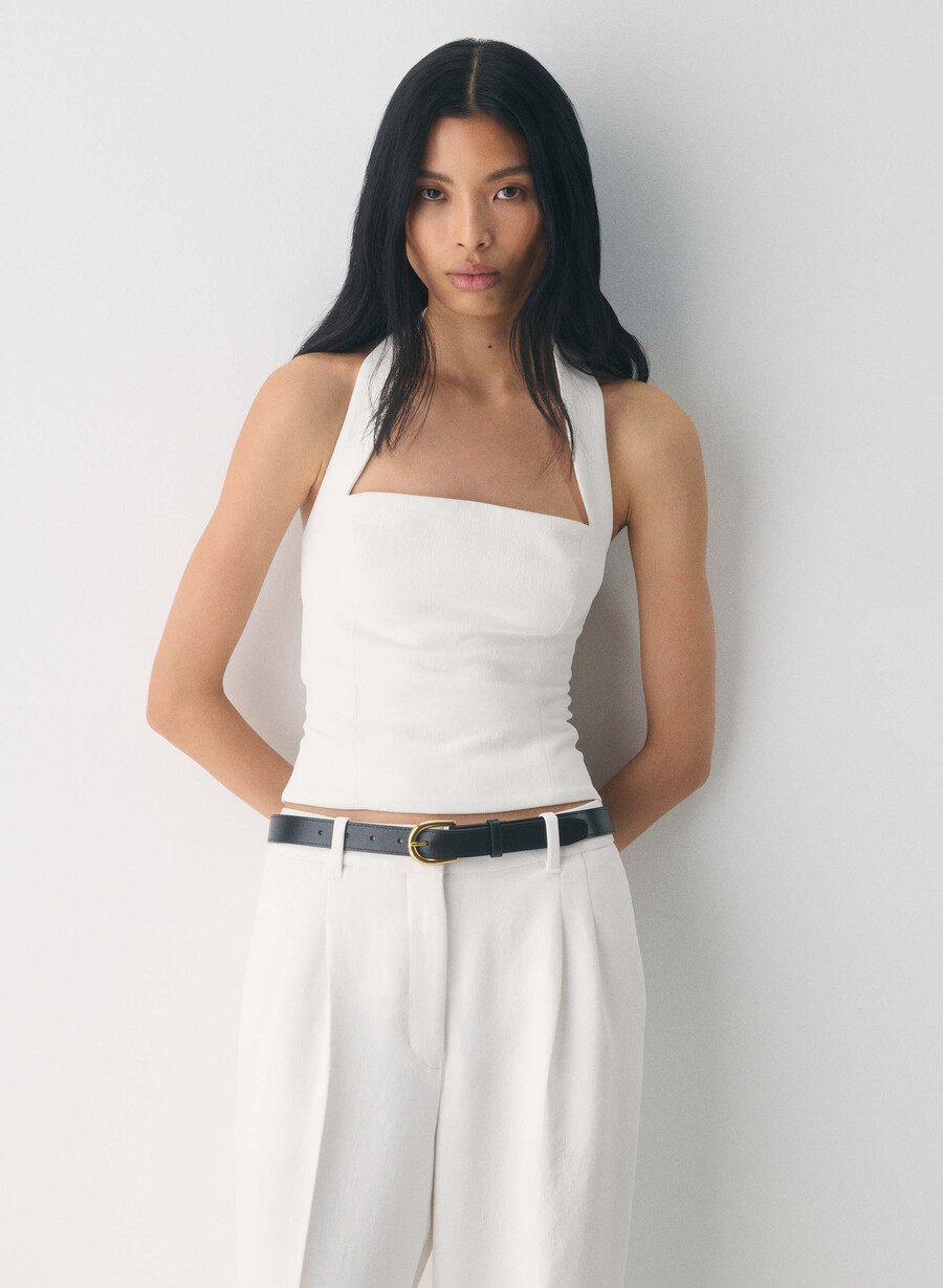 top con scollo allamericana whisper - crepette light birch
