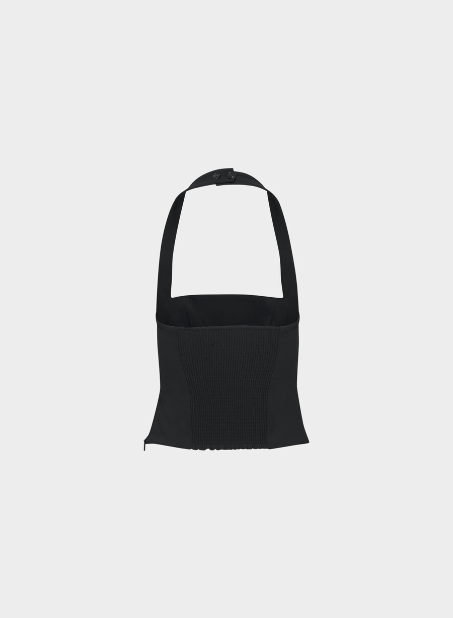 top con scollo allamericana whisper - crepette nero