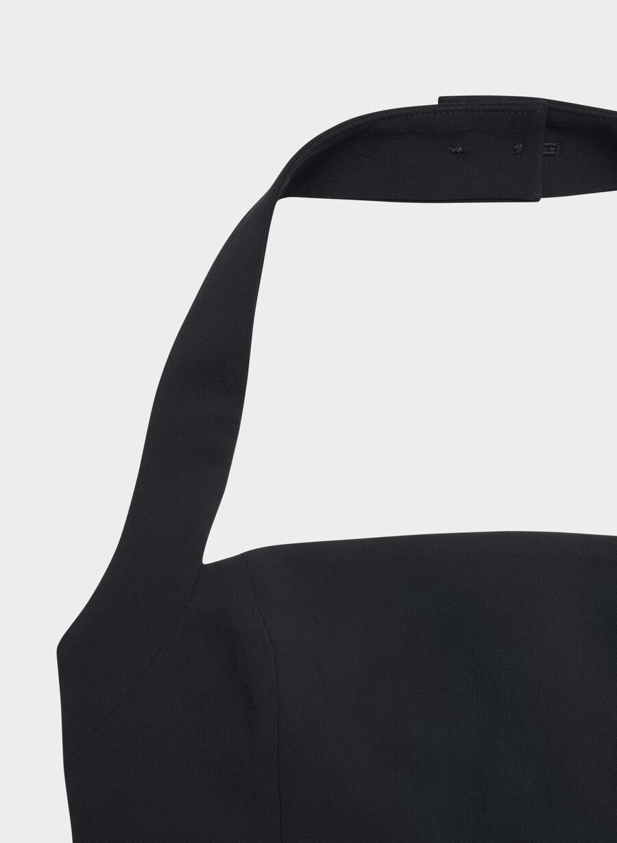 top con scollo allamericana whisper - crepette nero