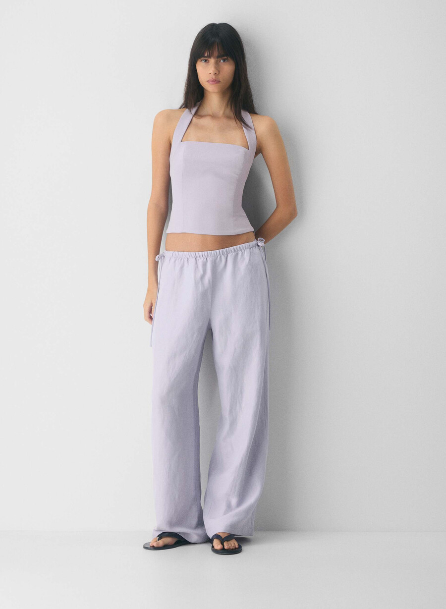 top con scollo allamericana whisper - crepette wildflower lilac
