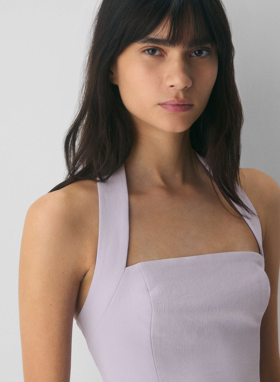 top con scollo allamericana whisper - crepette wildflower lilac